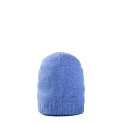BERRETTO BICOLORE AZZURRO POLVERE E BLU In cashmere