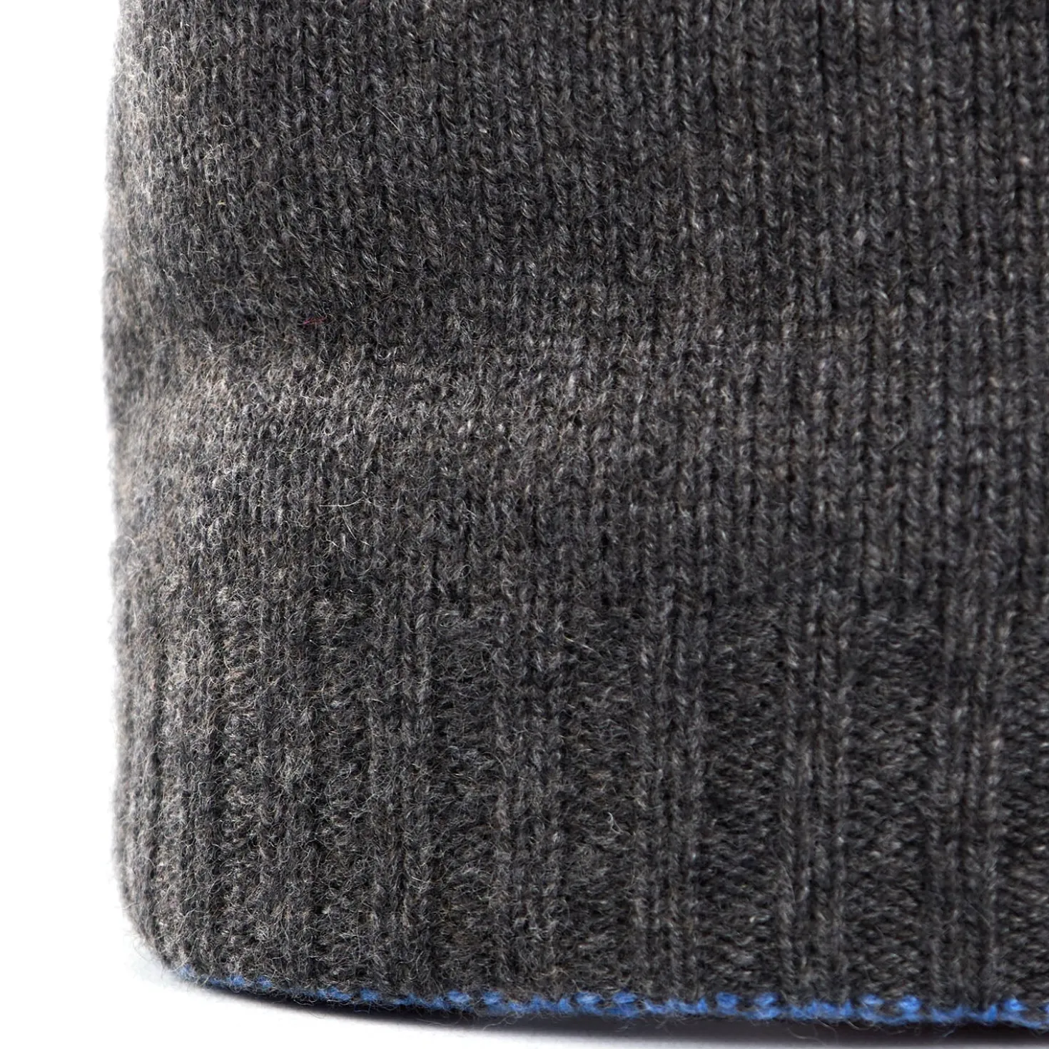 BERRETTO BICOLORE GRIGIO E AZZURRO POLVERE In cashmere