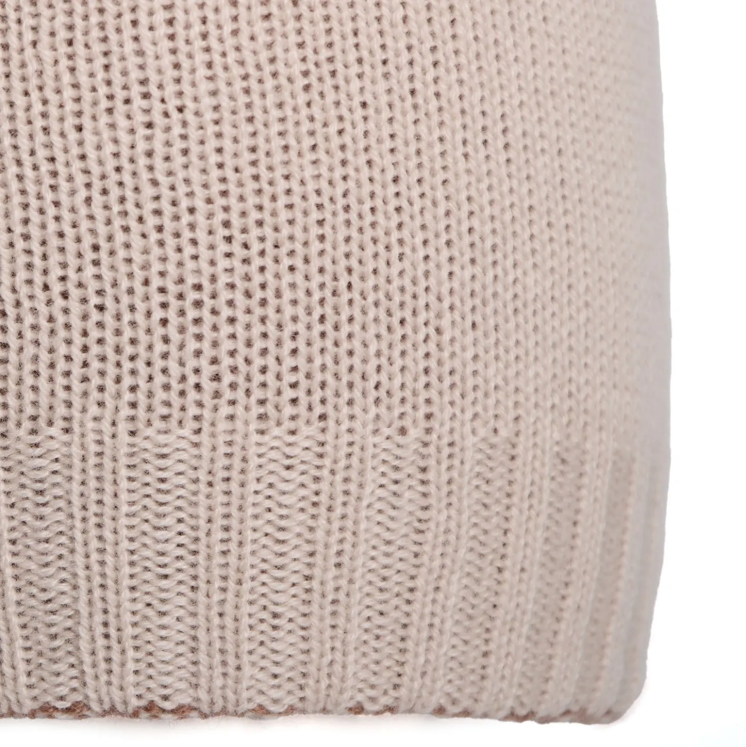 BERRETTO BICOLORE ROSA In cashmere