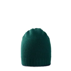 BERRETTO BICOLORE VERDE SCURO E BLU In cashmere