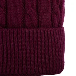 BERRETTO BORDEAUX A trecce in cashmere