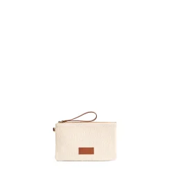 BORSA BEACH In canvas e pelle liscia