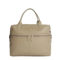 BORSA DA VIAGGIO BEIGE In pelle martellata