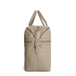 BORSA DA VIAGGIO BEIGE In pelle martellata