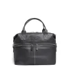BORSA DA VIAGGIO NERA In pelle martellata