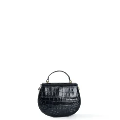 BORSA MINI CLEO BLU Stampa coccodrillo