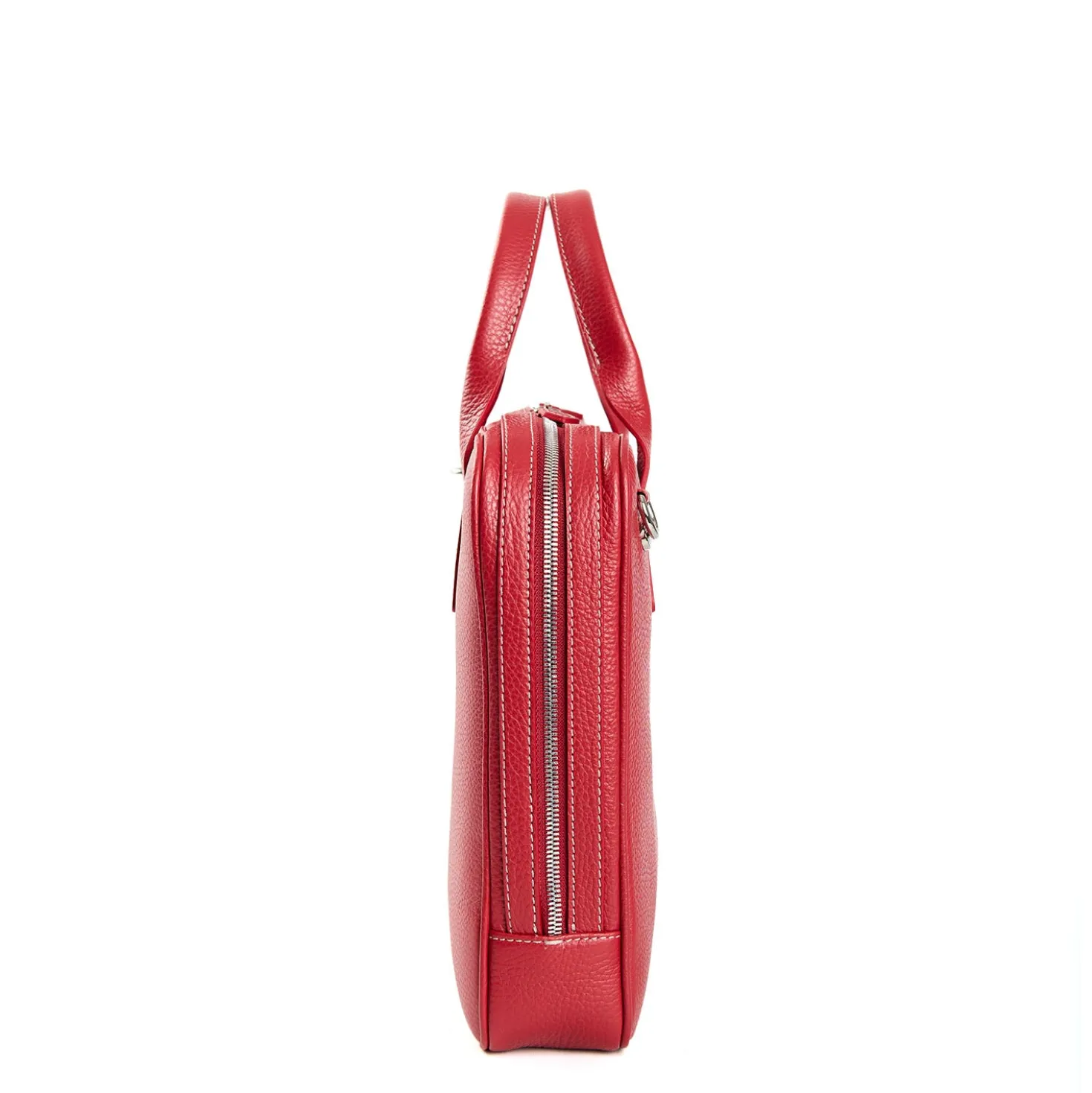 BORSA PORTA PC BORDEAUX In pelle martellata