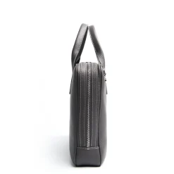 BORSA PORTA PC GRIGIA In pelle martellata
