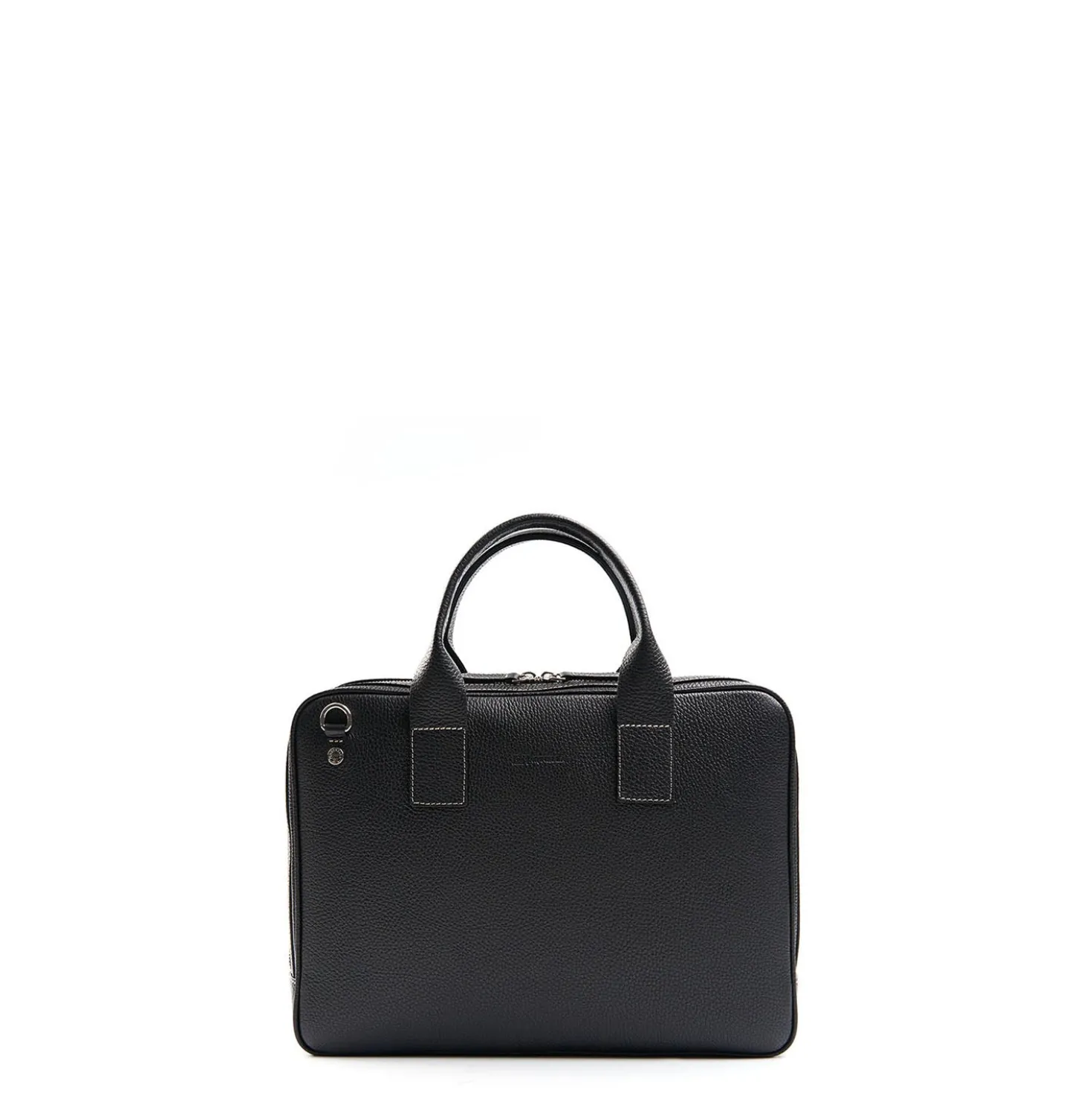 BORSA PORTA PC NERA In pelle martellata