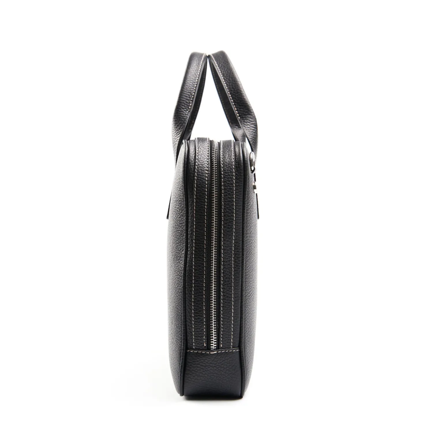 BORSA PORTA PC NERA In pelle martellata