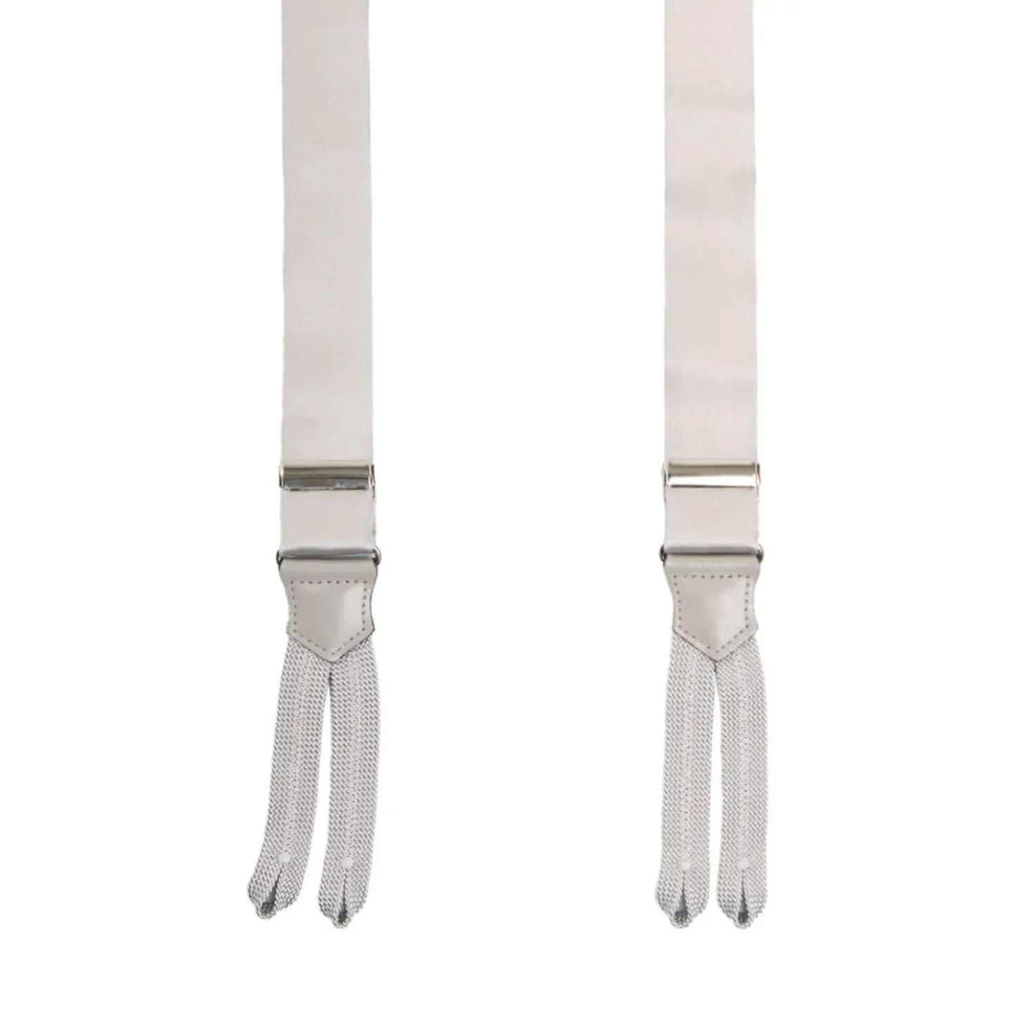 BRETELLE COLOR PERLA In raso di seta 2,5 cm
