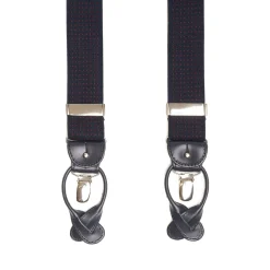 BRETELLE EM BLU Con micro pois rossi