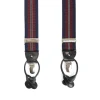 BRETELLE EM BLU SCURO E BORDEAUX Rigata