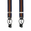BRETELLE EM BLU SCURO E MARRONE CHIARO Rigata