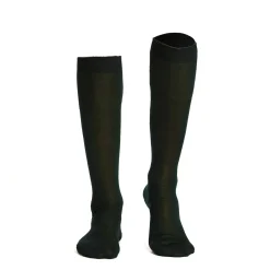 CALZINO LUNGO VERDE SCURO In filo di scozia