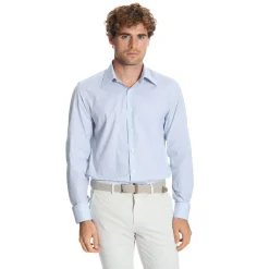 CAMICIA CLASSICA DOPPIA RIGA REGULAR In cotone popeline