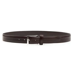 CINTURA CLASSICA COLOR TESTA MORO In pelle 30 mm