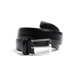 CINTURA CLASSICA NERA In pelle 30 mm