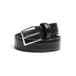 CINTURA CLASSICA NERA In pelle 30 mm