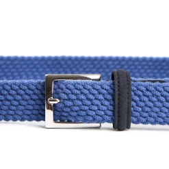 CINTURA INTRECCIATA IN LANA BLUETTE Con finiture in camoscio