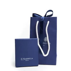 CORNETTO ROSSO In seta e argento