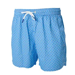 COSTUME DA BAGNO AZZURRO Macrofantasia fiore