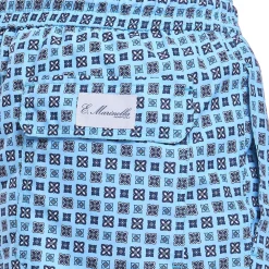 COSTUME DA BAGNO AZZURRO Macrofantasia fiore