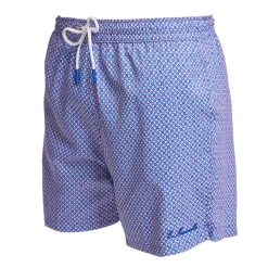 COSTUME DA BAGNO AZZURRO Microfantasia fiore