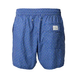 COSTUME DA BAGNO BLU Macrofantasia fiore