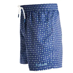 COSTUME DA BAGNO BLU Microfantasia fiore