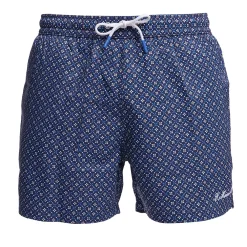COSTUME DA BAGNO BLU SCURO Microfantasia fiore