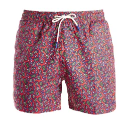 COSTUME DA BAGNO ROSSO Fantasia paisley
