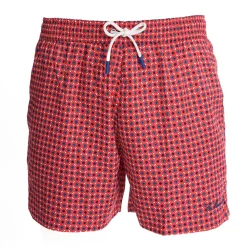 COSTUME DA BAGNO ROSSO Microfantasia fiore