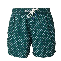 COSTUME DA BAGNO VERDE SCURO Microfantasia fiore