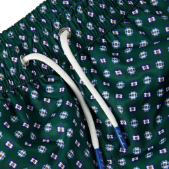 COSTUME DA BAGNO VERDE SCURO Microfantasia fiore