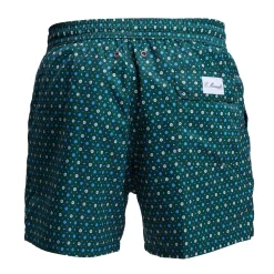 COSTUME DA BAGNO VERDE SCURO Microfantasia fiore