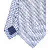 CRAVATTA CERIMONIA BLU In seta jacquard