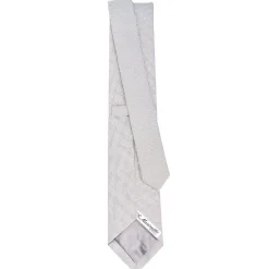 CRAVATTA CERIMONIA GRIGIO CHIARO In seta jacquard
