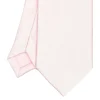 CRAVATTA CERIMONIA IN RASO DI SETA ROSA Tinta unita