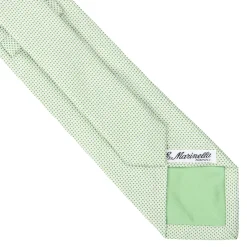 CRAVATTA CERIMONIA IN SETA JACQUARD VERDE CHIARO Microfantasia geometrica