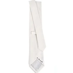 CRAVATTA CERIMONIA In seta jacquard grigio chiaro
