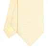 CRAVATTA CERIMONIA IN SETA JACQUARD GIALLA Microfantasia geometrica