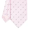 CRAVATTA CERIMONIA IN SETA JACQUARD ROSA Pois