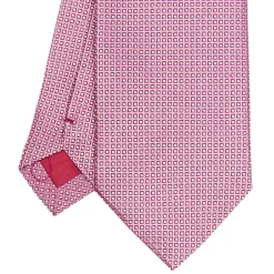 CRAVATTA CERIMONIA ROSA In seta jacquard