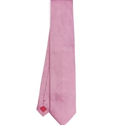 CRAVATTA CERIMONIA ROSA In seta jacquard