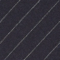 CRAVATTA CLASSICA IN LANA SFODERATA BLU SCURO Rigata