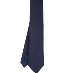 CRAVATTA CLASSICA IN LANA SFODERATA BLU SCURO BLU Bicolore