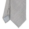CRAVATTA CLASSICA IN LANA SFODERATA GRIGIO CHIARO Bicolore