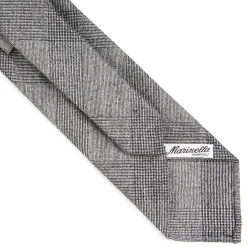 CRAVATTA CLASSICA IN LANA SFODERATA GRIGIO CHIARO Principe di galles