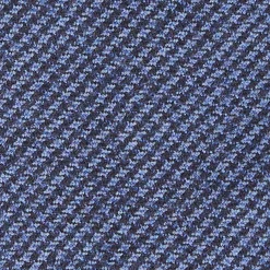 CRAVATTA CLASSICA IN LANA SFODERATA BLU Pied de poule